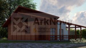 Sobrados em casa pre fabricada de madeira e alvenaria