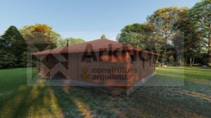 Sobrados em casa pre fabricada de madeira e alvenaria