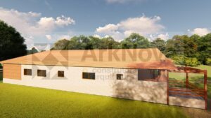 Sobrados em casa pre fabricada de madeira e alvenaria