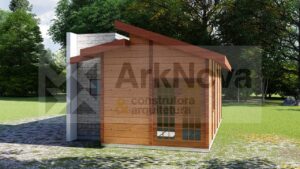 Sobrados em casa pre fabricada de madeira e alvenaria