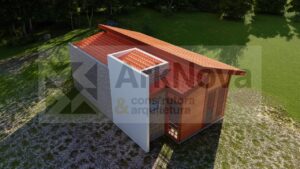 Sobrados em casa pre fabricada de madeira e alvenaria