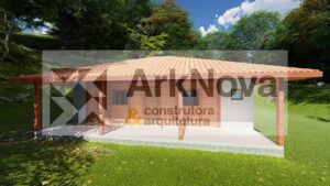 Sobrados em casa pre fabricada de madeira e alvenaria