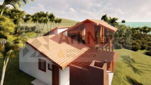 Sobrados em casa pre fabricada de madeira e alvenaria