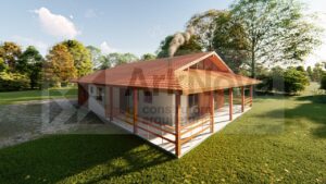 Sobrados em casa pre fabricada de madeira e alvenaria