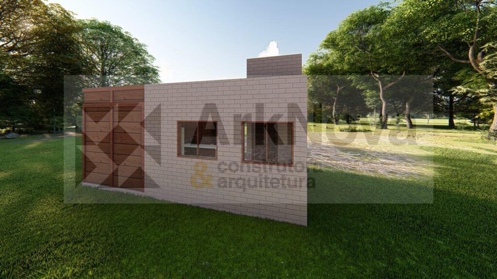 Sobrados em casa pre fabricada de madeira e alvenaria