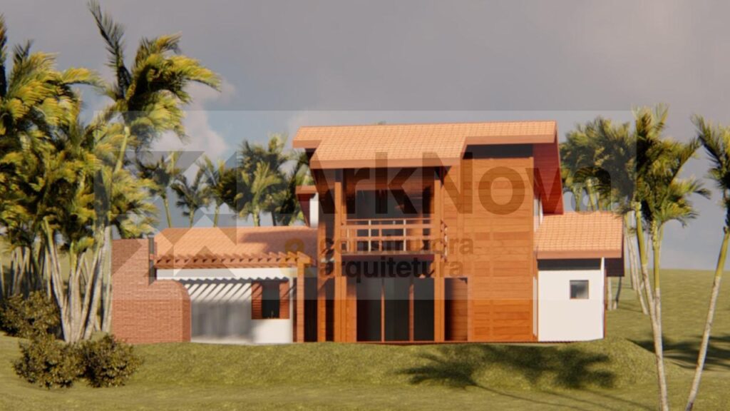 Sobrados em casa pre fabricada de madeira e alvenaria