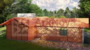 Sobrados em casa pre fabricada de madeira e alvenaria