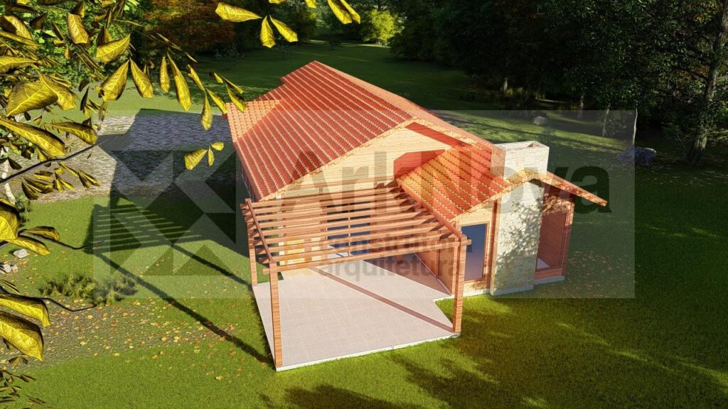 Sobrados em casa pre fabricada de madeira e alvenaria