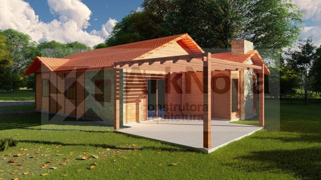 casa pre fabricada em madeira sobrado