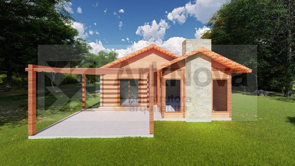 casa pre fabricada em madeira sobrado