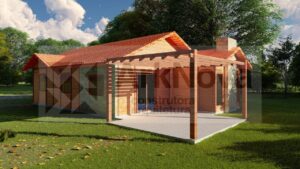 casa pre fabricada em madeira sobrado