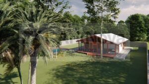 Sobrados em casa pre fabricada de madeira e alvenaria