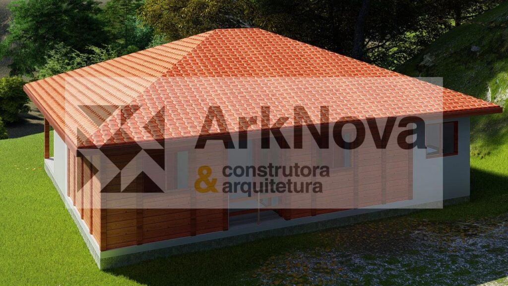 Sobrados em casa pre fabricada de madeira e alvenaria