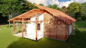 Sobrados em casa pre fabricada de madeira e alvenaria