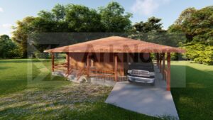 Sobrados em casa pre fabricada de madeira e alvenaria