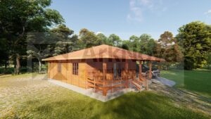 Sobrados em casa pre fabricada de madeira e alvenaria